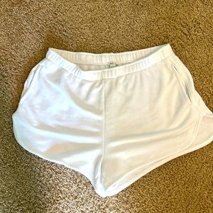 White soft shorts